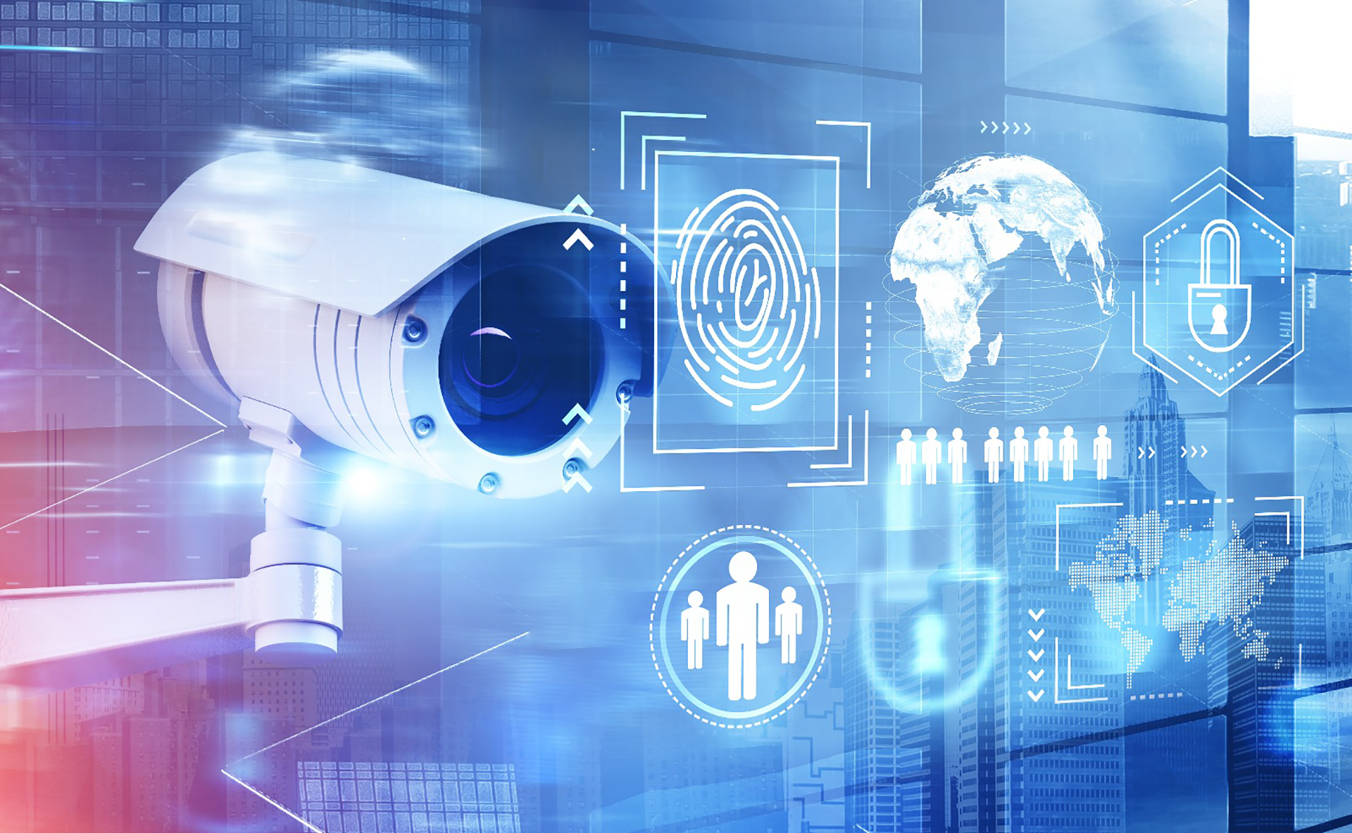 a camera with icons and symbols